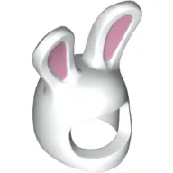 Costume / Mask, Rabbit / Bunny Ears with Bright Pink Auricles Print