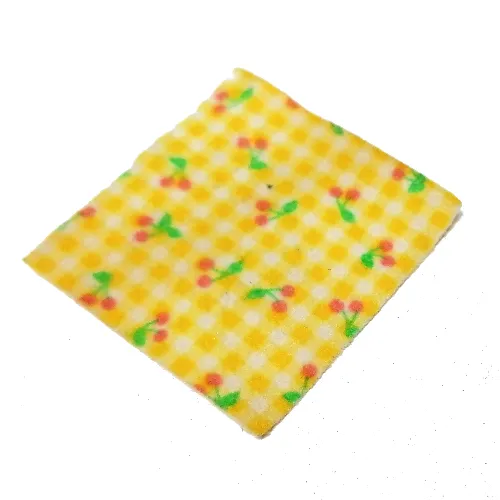 Scala, Blanket 7 x 7 with Checks and Cherries Print