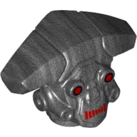 Minifig Head Special, Droid with Red Eyes and Mouth Print (M-OC Hunter Droid)