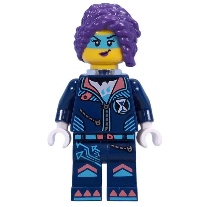 Zoey, Dark Blue Suit, Trans-Clear Neck Bracket