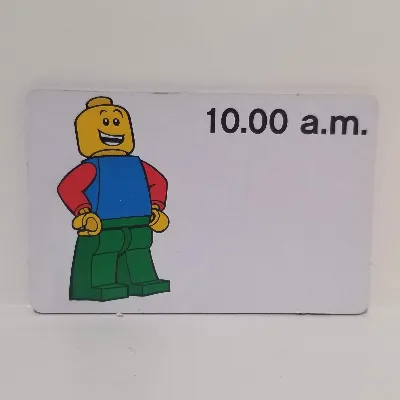 Activity Card, Time-Teaching 12-Hour Clock 10.00 a.m.