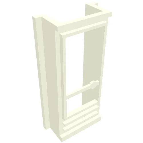 Door 1 x 2 x 4 with Glass for Slotted Bricks