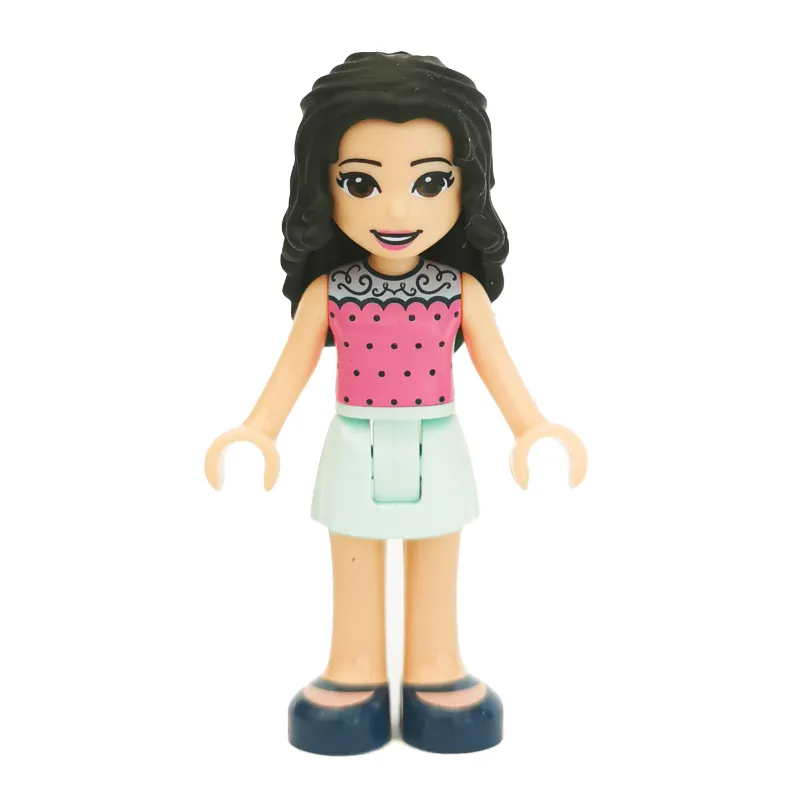 Emma - Dark Pink Top, Light Aqua Skirt