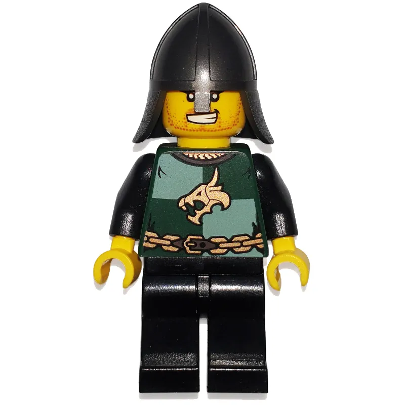 Dragon Knight, Dark Green, Pearl Dark Gray Helmet, Angry