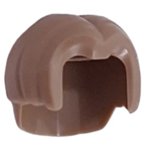 Hair Mid Length, Parted with Hole