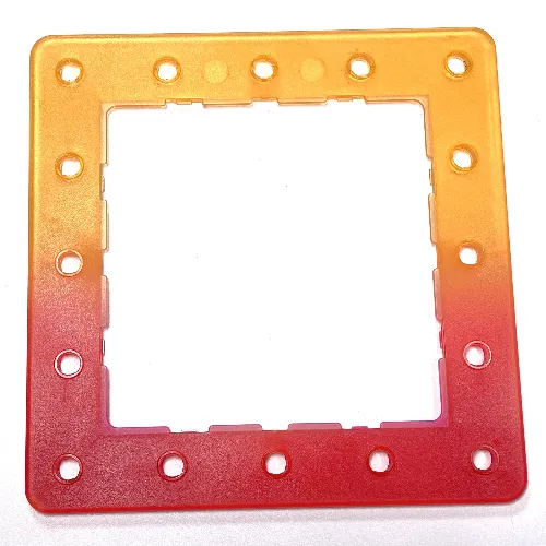 Clikits Frame, Square with 5 x 5 Holes Arrangement, Marbled Dark Pink Pattern