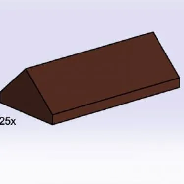 2 x 4 Brown Ridge Roof Tiles Steep Sloped