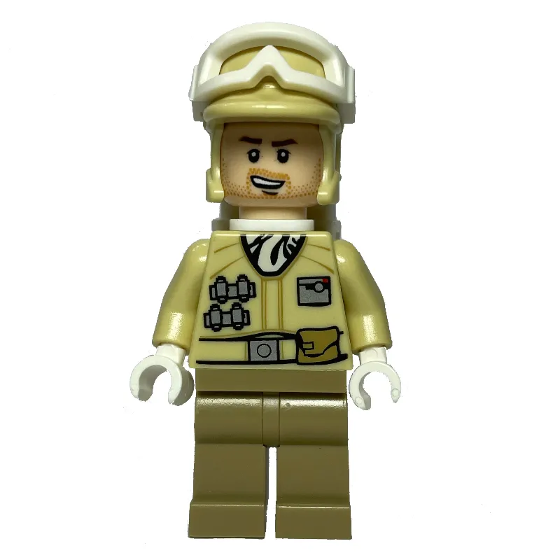 Rebel Trooper in Hoth Uniform, Tan Hat, Beard Stubble