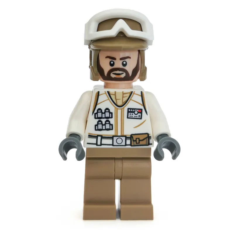 Rebel Trooper in Hoth Uniform, Dark Tan Hat, Dark Brown Beard