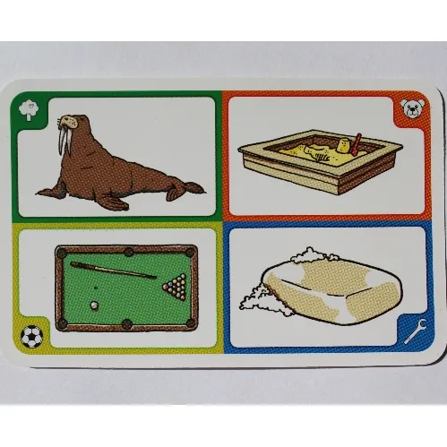 Game Card, Creationary, 110 Walrus