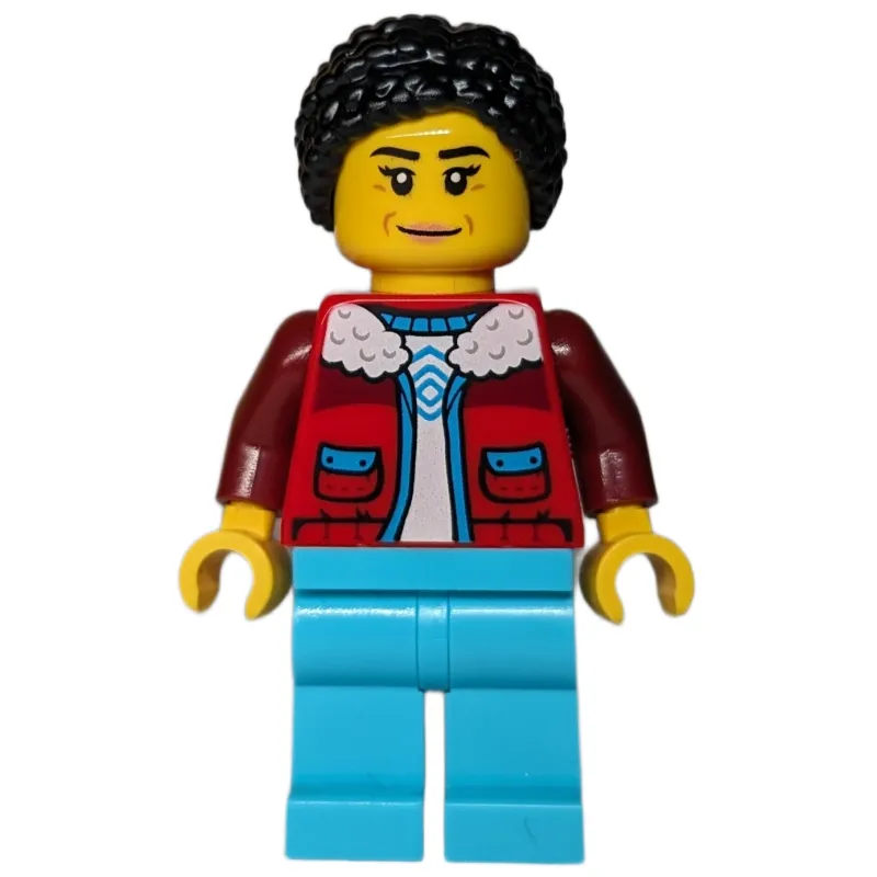 Arctic Crane Operator, Red Jacket, Medium Azure Legs, Black Hair