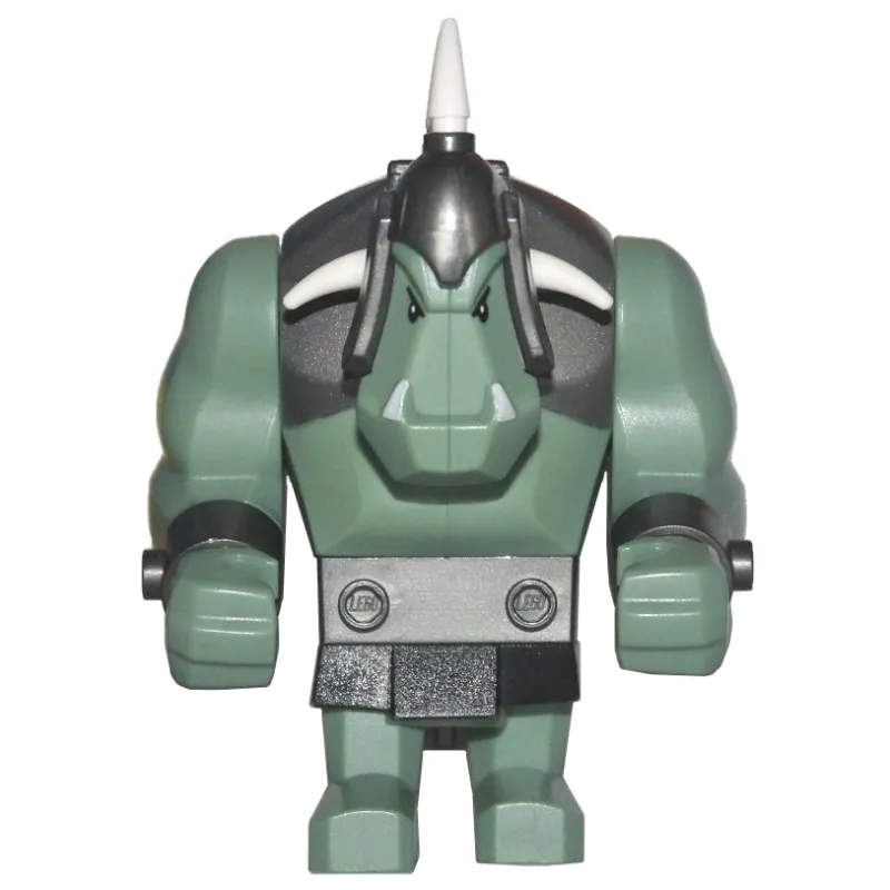 Troll, Sand Green with 5 White Horns (Big Fig)