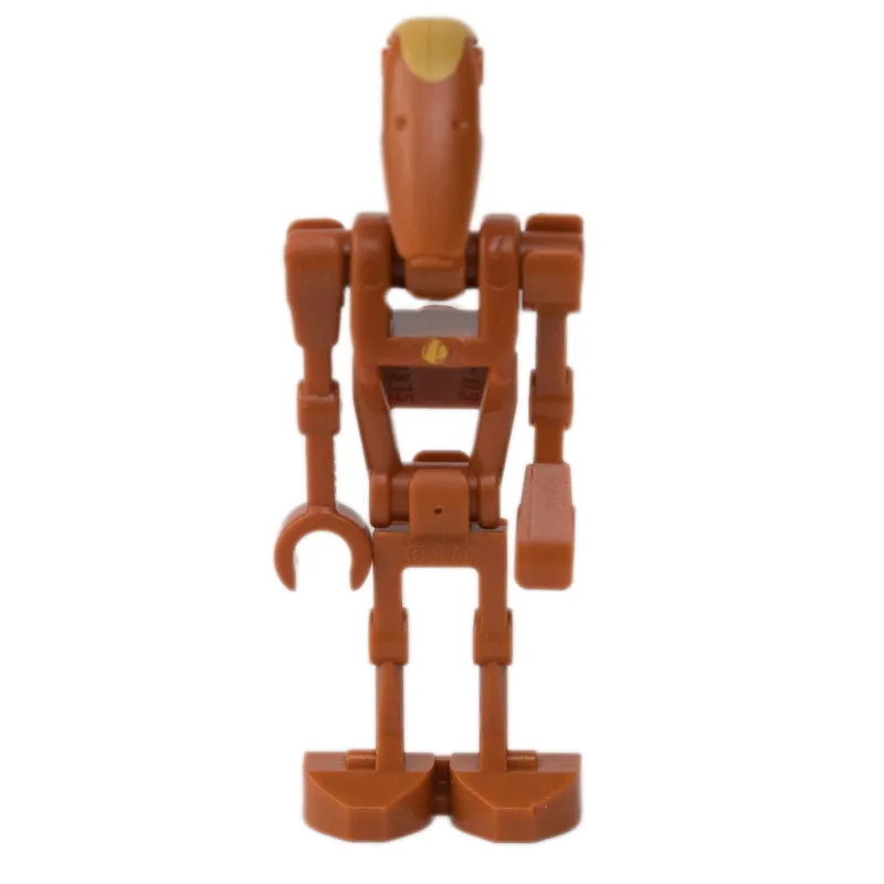 Battle Droid Commander, Dark Orange, One Bent Arm, One Straight Arm
