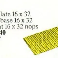 Building Plate 16 x 32, Yellow