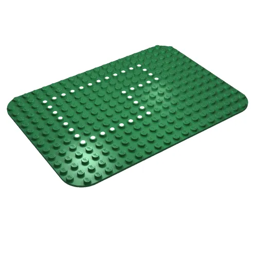 Baseplate 14 x 20 with Rounded Corners and Set 355 Dots Print