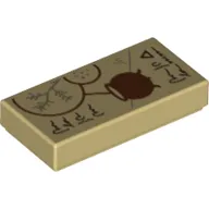 Tile 1 x 2 with Cauldron Print