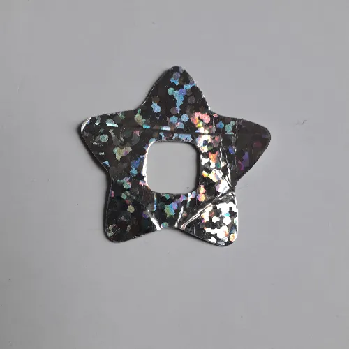 Clikits Icon Accent, Star 3 1/4 x 3 1/4 with Holographic Pattern