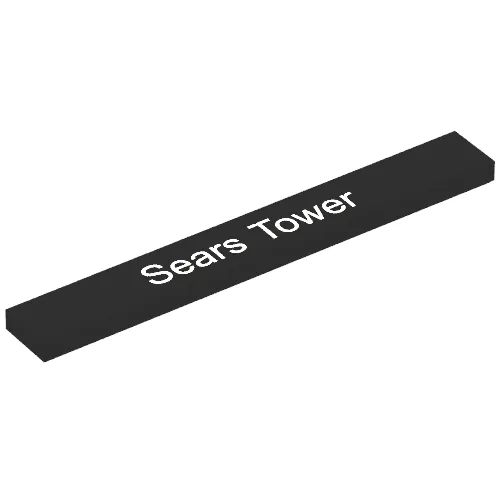 Tile 1 x 8 with 'Sears Tower' Print