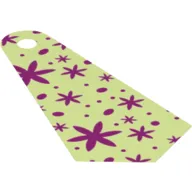 Neckwear Cape, Long Narrow with Magenta Flowers Print