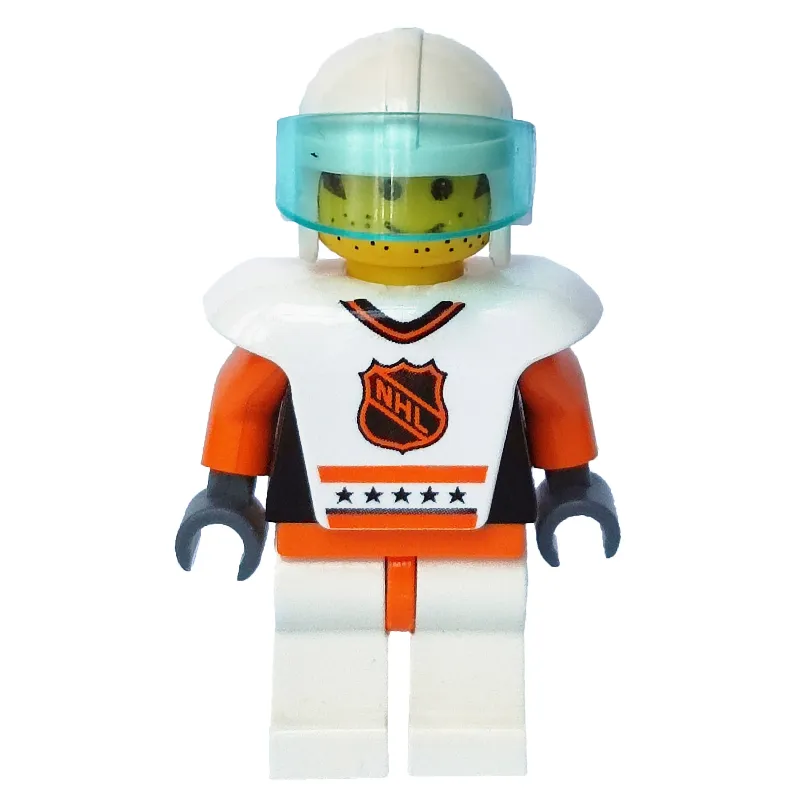 Hockey Player White Vest #4