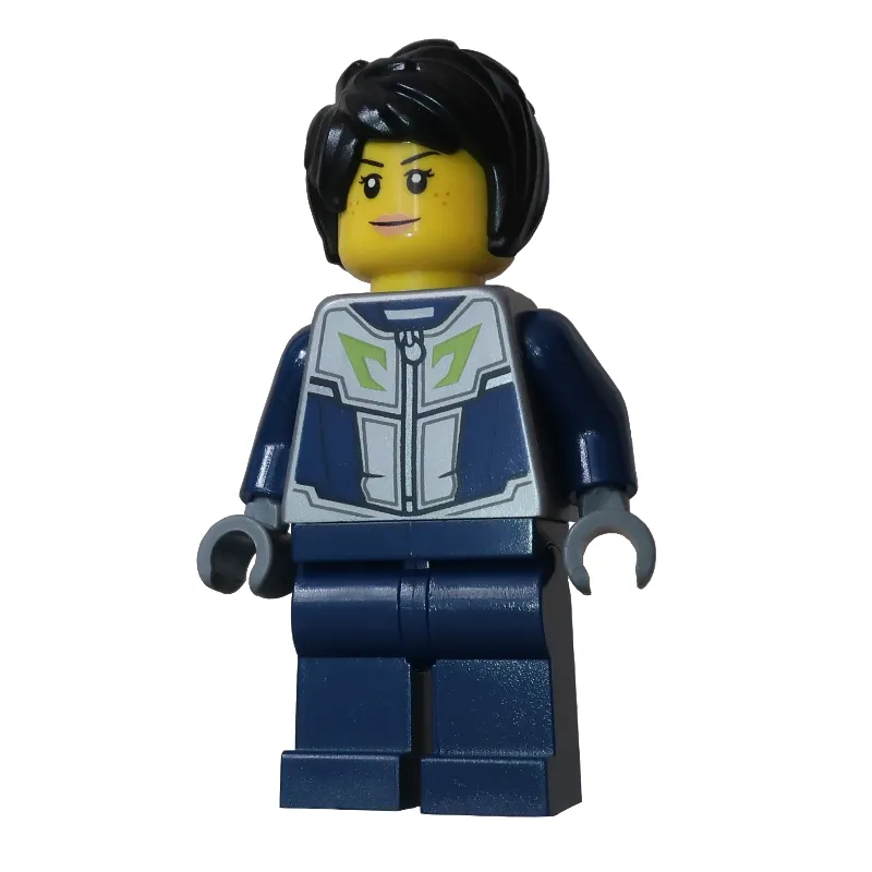 Woman, Dark Blue and Dark Bluish Gray Wetsuit