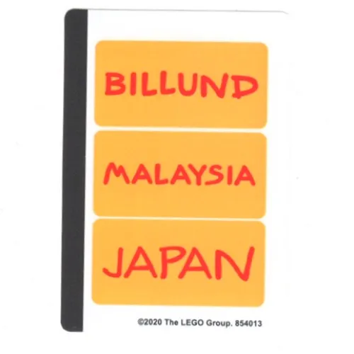 Sticker Sheet 2 for Set 854013-1