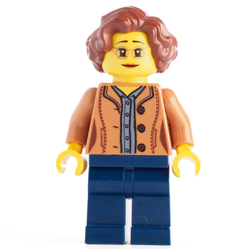 Medium Nougat Torso, Dark Blue Legs, Reddish Brown Hair