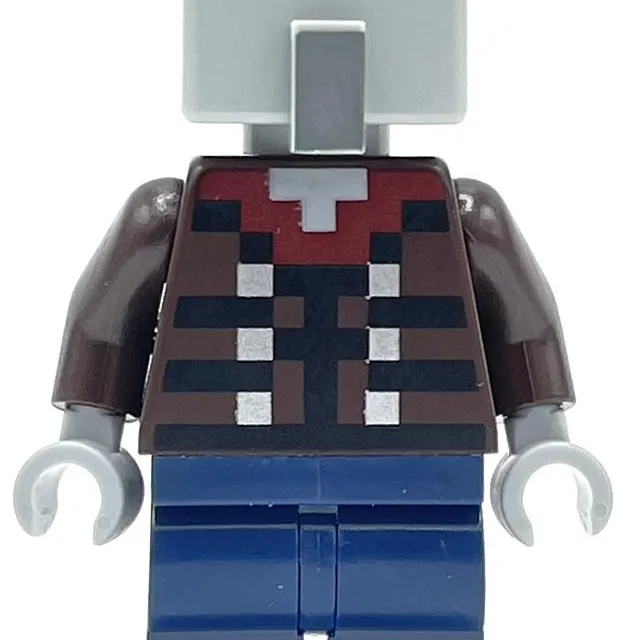 Illager, Vindicator, Dark Blue Legs, Wide Eyes