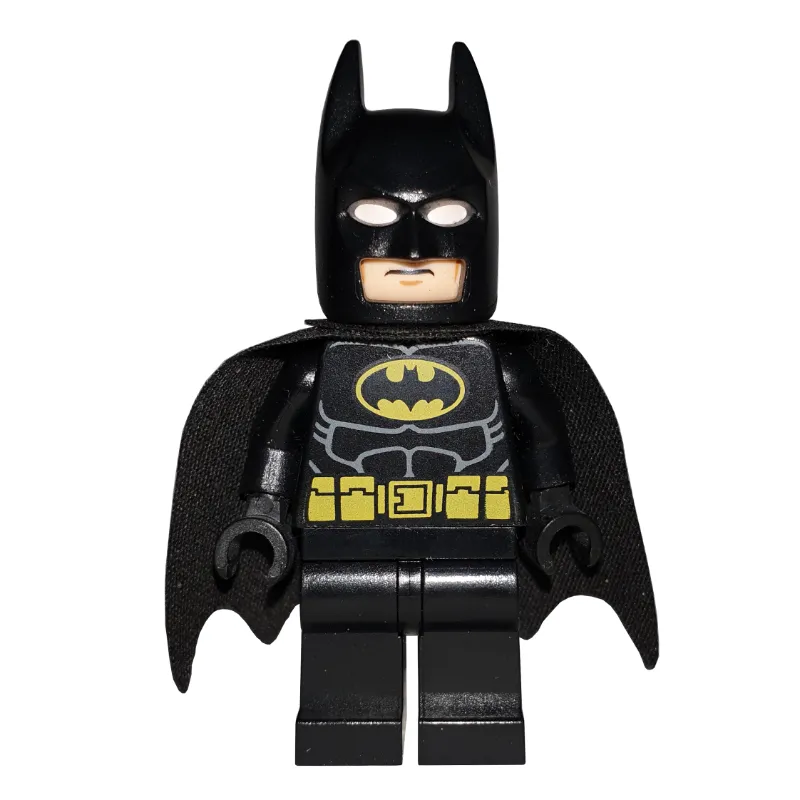 Batman, Black Suit, Black Cape and Cowl, Yellow Batman Logo (56630 Cape) (3626b Head)