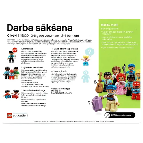 Activity Card, Set 45030-1, Getting Started - Lithuanian/Chinese