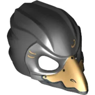 Mask Bird (Raven) with Gold Beak and Gold Markings Print