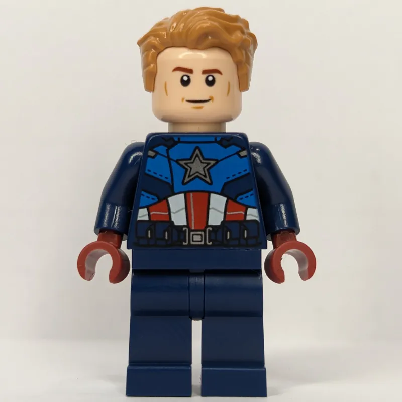Captain America with Dark Blue Suit, Hair