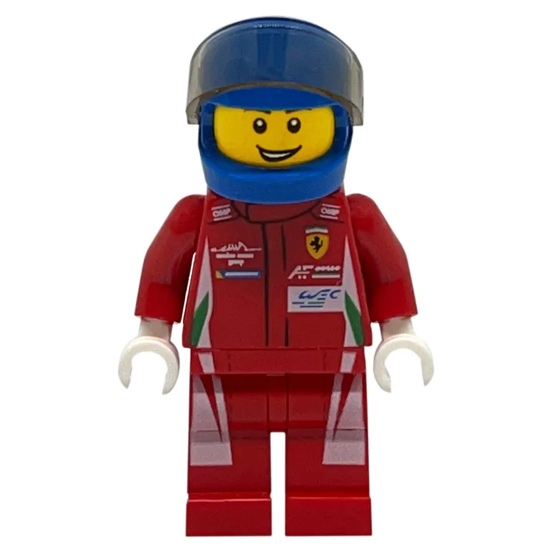 Race Driver, Red Torso, Red Legs, Blue Helmet, Ferrari 2