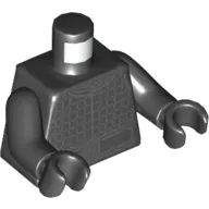 Torso Jacket with Grey Checkered Lines and Belt Print (Kylo Ren), Black Arms and Hands