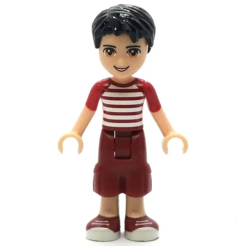 Nate - White/Red Shirt, Dark Red Trousers