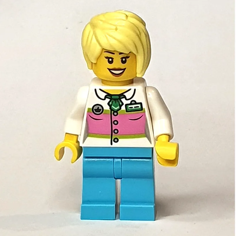 White Torso, Medium Azure Legs, Tan Hair