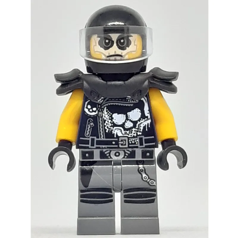 Chopper Maroon with Black Helmet and Shoulder Armor