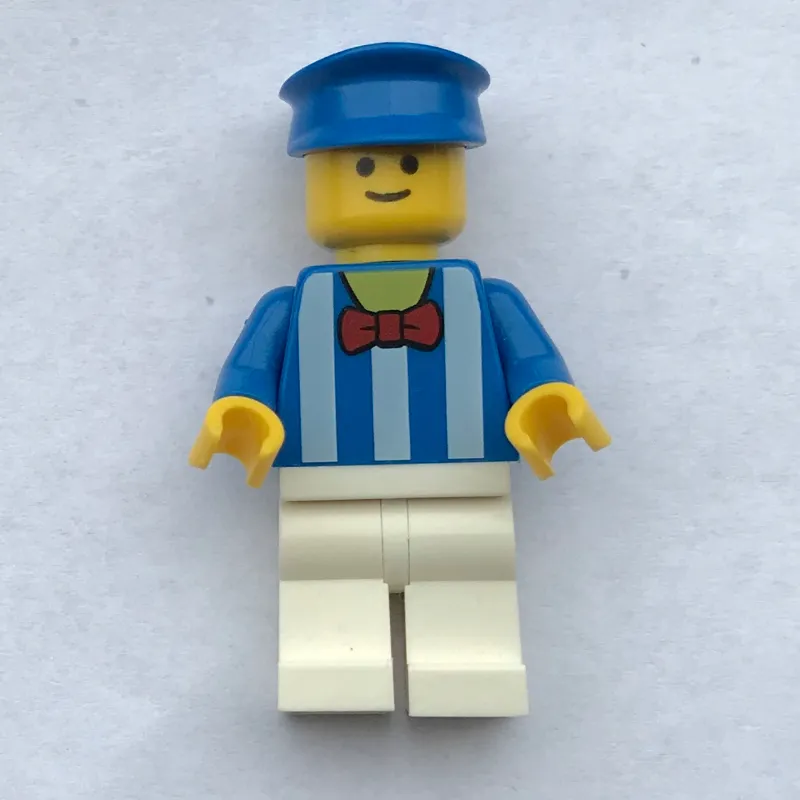 Blue Torso, White Legs, Blue Hat