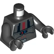 Torso Armor Sith Trooper Print, Black Arms and Hands