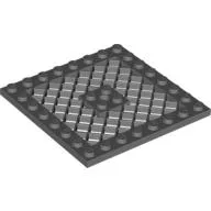 Plate Special 8 x 8 with Grille [Hole in Center]