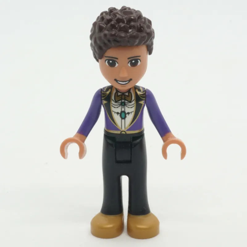 River - Dark Purple Jacket, Black Pants, Dark Brown Hair