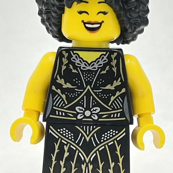 Jazz Singer - Black Torso, Black Dress, Black Hair