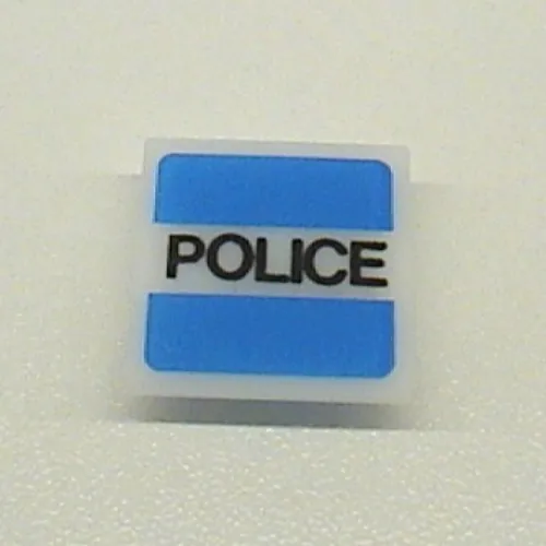 Light Sign 2 x 2 Clip on Back with 'POLICE' Print