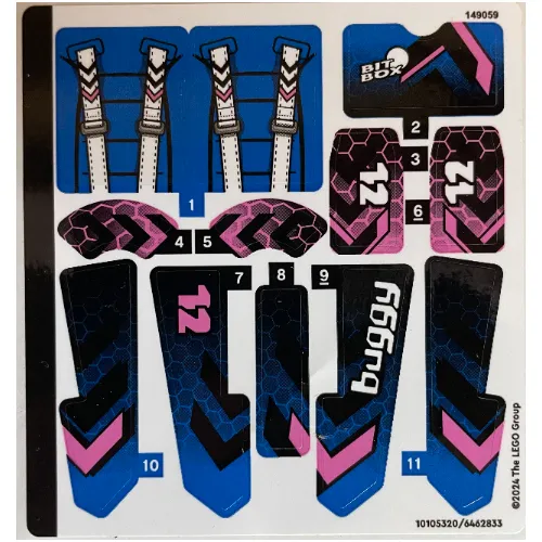 Sticker Sheet for Set 42164-1