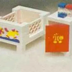 Baby's Cot and Cabinet