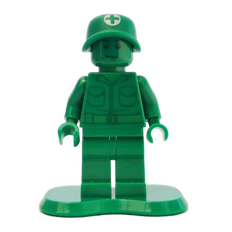 Green Army Man Medic with Backpack