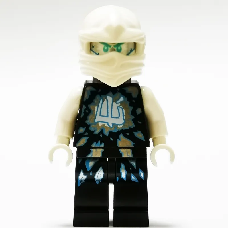 Zane in Airjitzu Outfit with Neck Bracket and Tile with Clip (Possession)