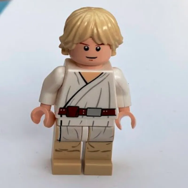 Luke Skywalker, White Robe, Tan Legs, Single Sided Head