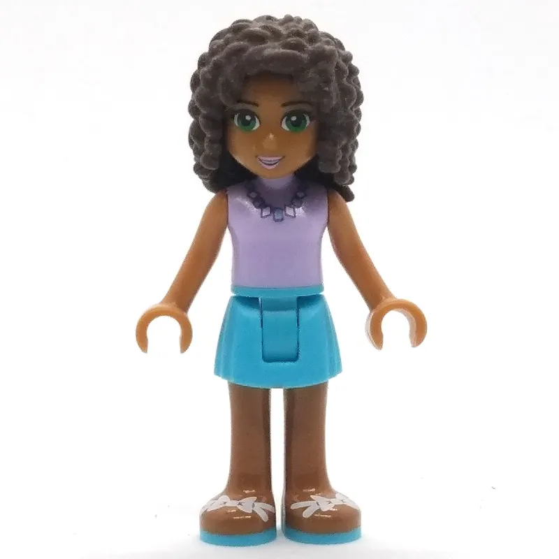 Andrea - Lavender Top, Medium Azure Skirt