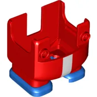 Nintendo Figure, Legs and Overalls with Two Front Studs with White Stripe and Blue Feet, with Internal Prongs for Propeller Suit